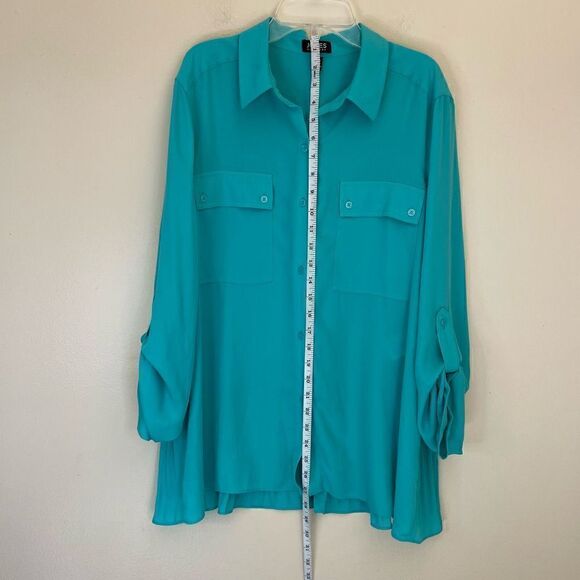 Jones| New York| Large| Career Wear| Button down| pleated back - Picture 2 of 12